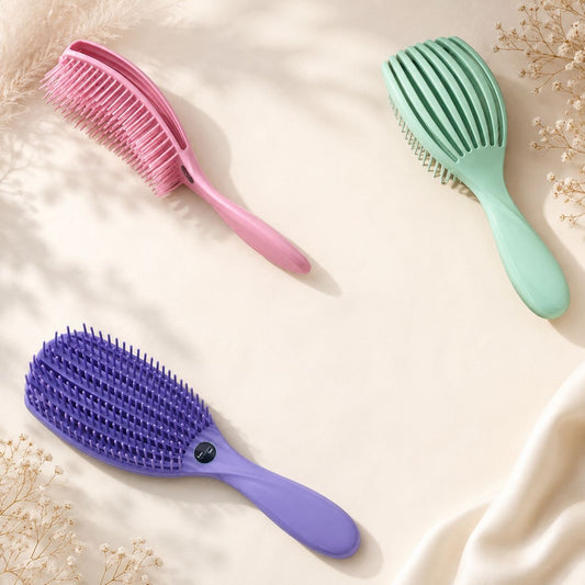 Detangling & Styling Brush- Octopus brush - Updated Lighter Version