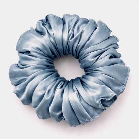 Curly Pineapple Scrunchie Mulberry Silk | 22 Momme | Charmeuse Weave | Silk Mark Certified - Hair Love India