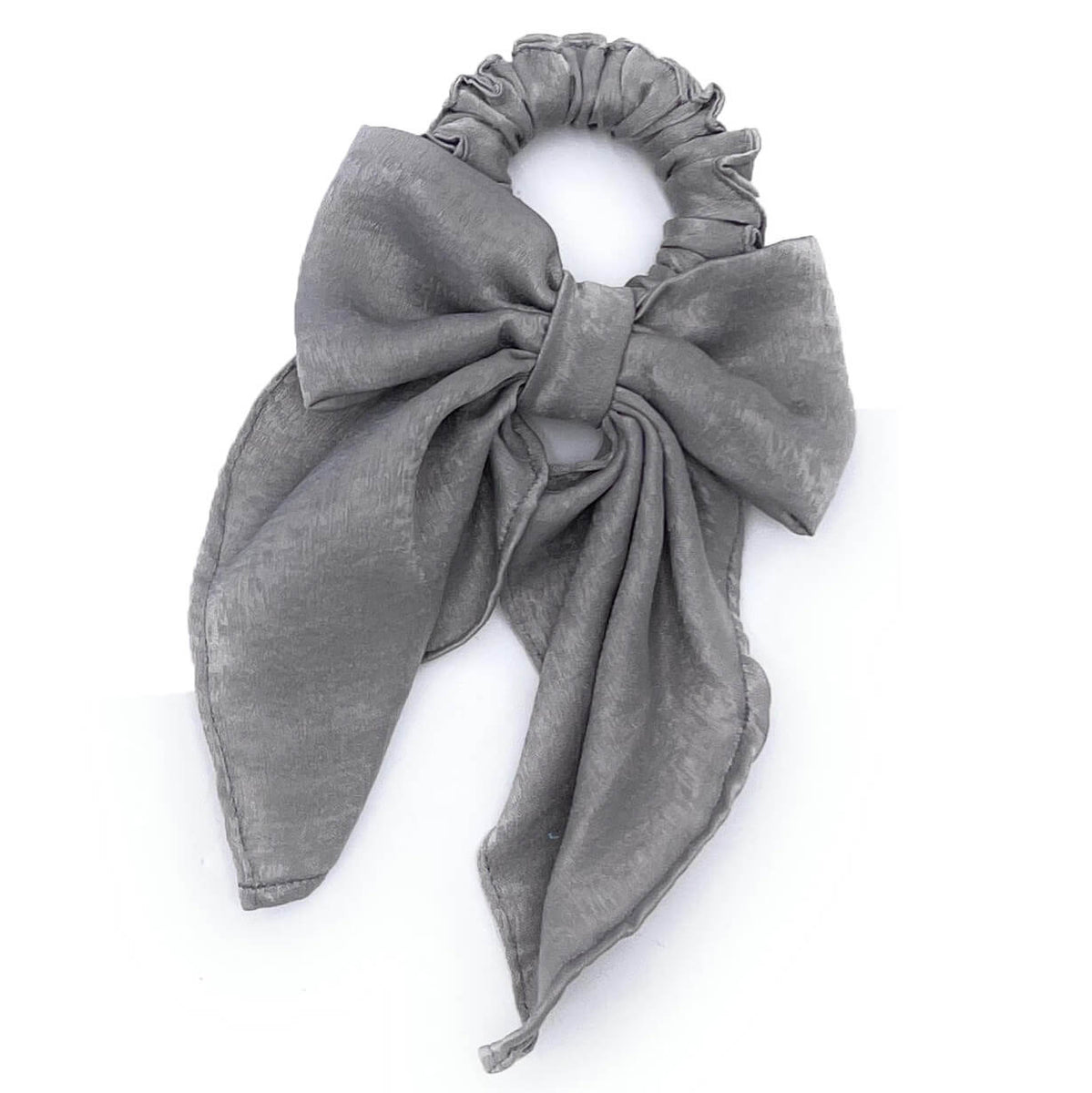 Ribbon Bow Scrunchie- Velvet Satin