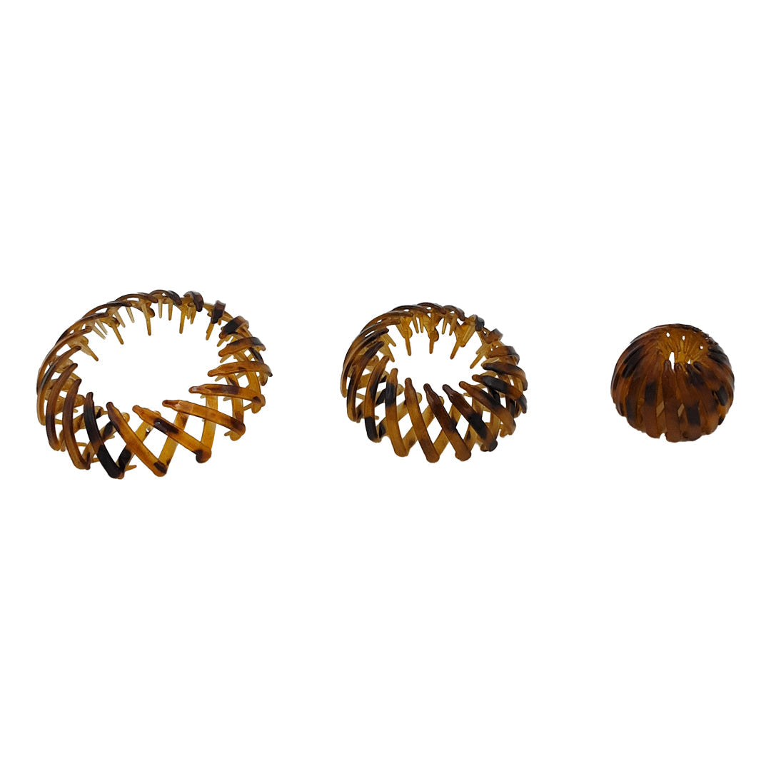 Expandable Round Clip – Nest Clip for Buns and Updos Hair Love India