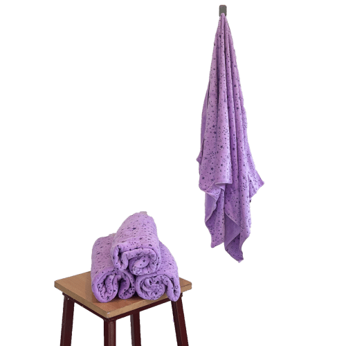 Microfiber Towel Bath Towel 55″ by 28″ One Side Printed One Side Solid Color (Microfibre) - Hair Love India