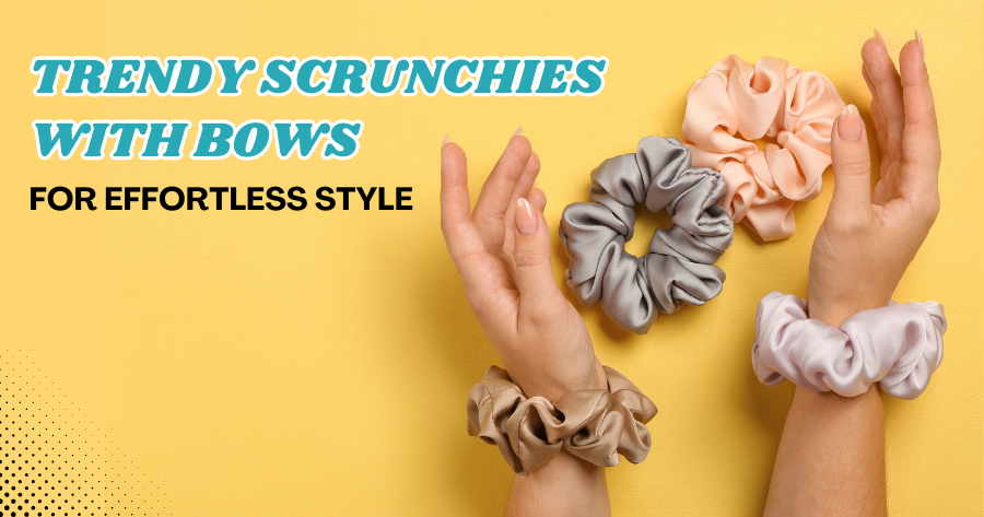 Trendy Scrunchies with Bows for Effortless Style