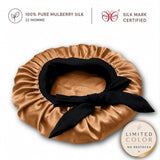 Mulberry Silk Bonnet  | 22 Momme | Charmeuse Weave | Silk Mark Certified