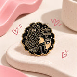 Curly Metal Enamel Lapel Pins