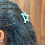 Doodle Glossy Acrylic Star Clip