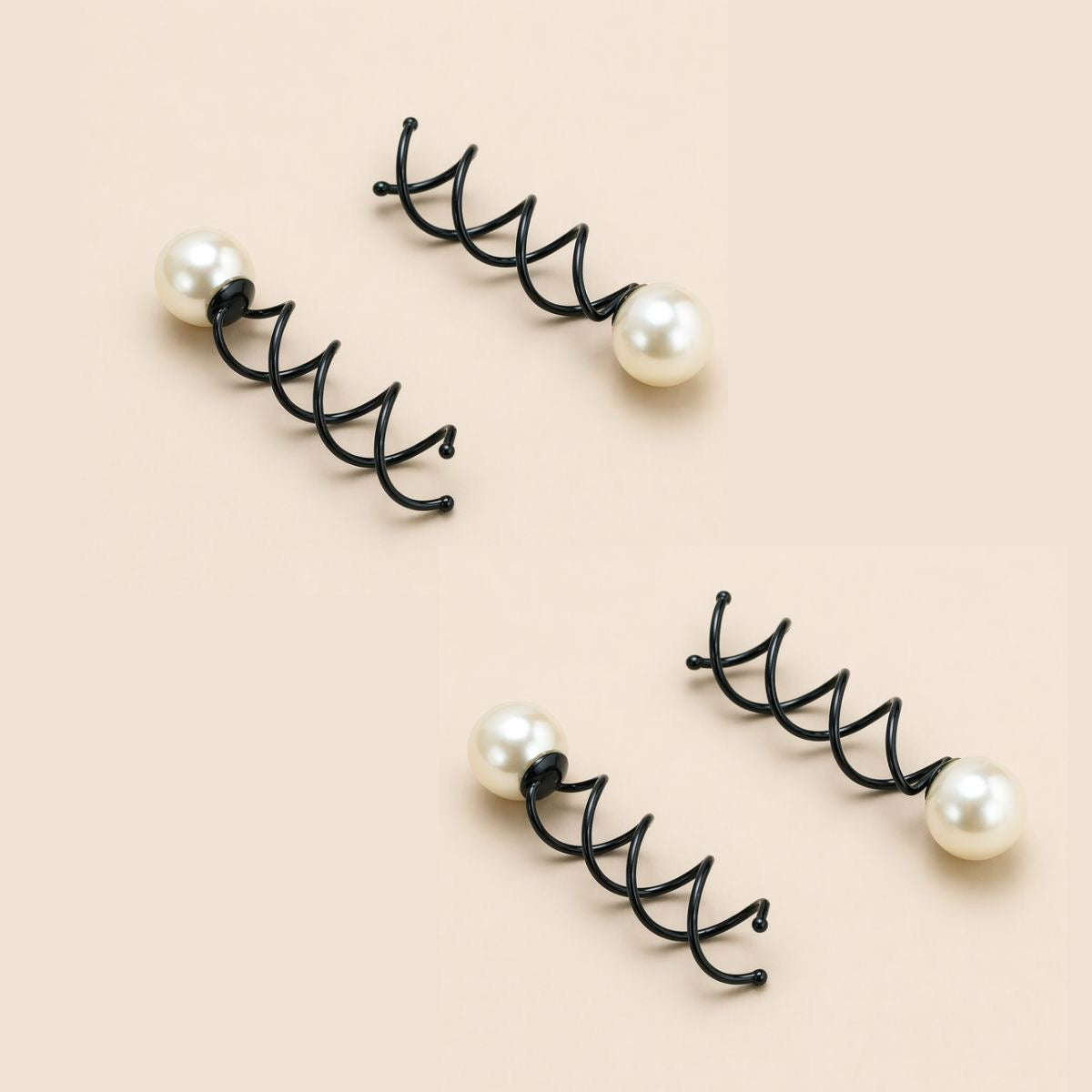 Spring Pins - Spring Shaped Screw Pins (Twist Pins Spiral Pins) - Hair Love India