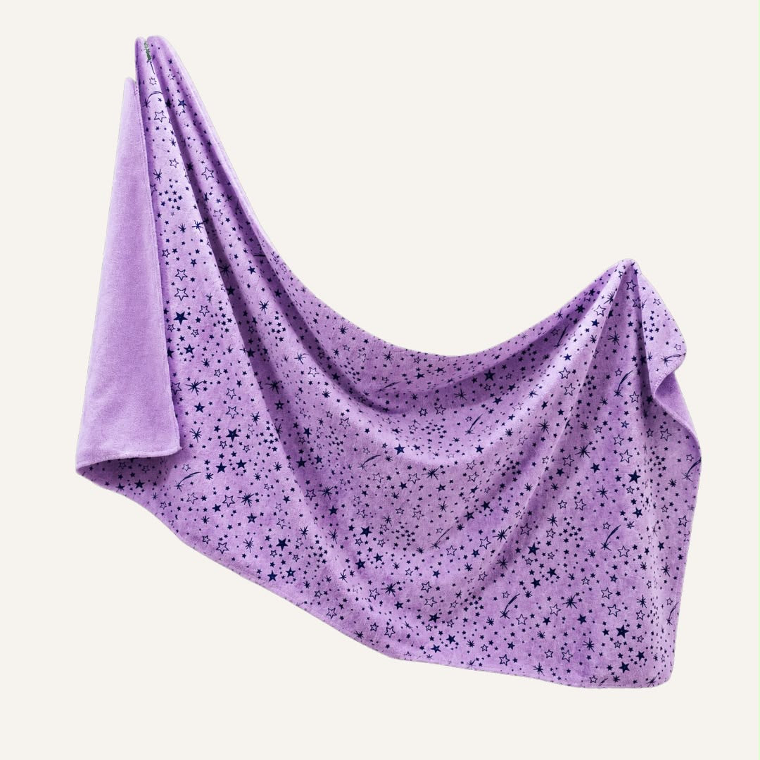 Microfiber Towel Multipurpose towel 43″ by 21″ One Side Printed One Side Solid Color (Microfibre) - Pack of 1 - Hair Love India