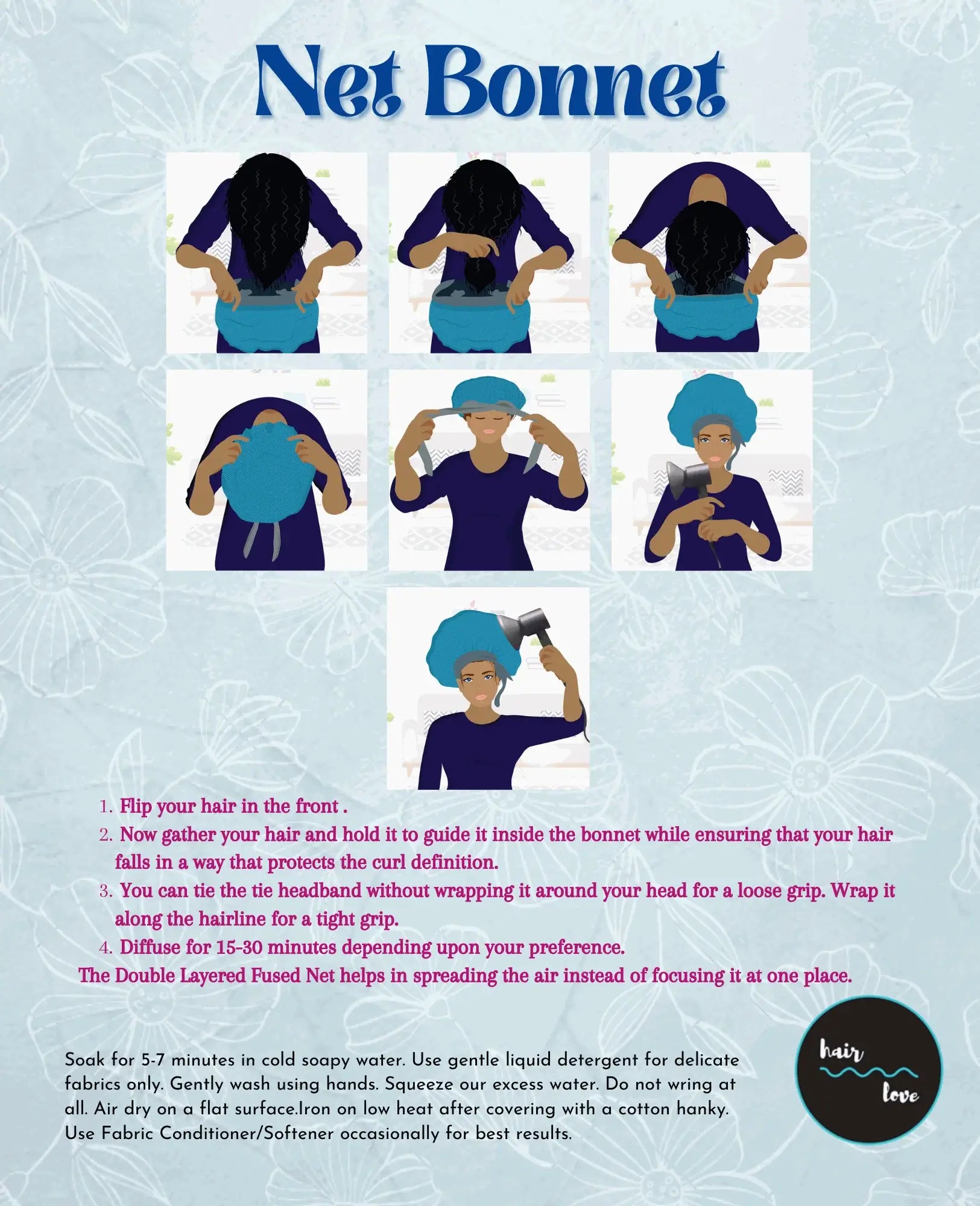 Net Plopping Bonnet – Hair Love India - Main Image