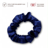 Mulberry Silk Scrunchies | 22 Momme | Charmeuse Weave | Silk Mark Certified