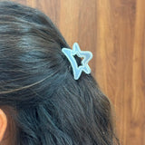 Doodle Glossy Acrylic Star Clip