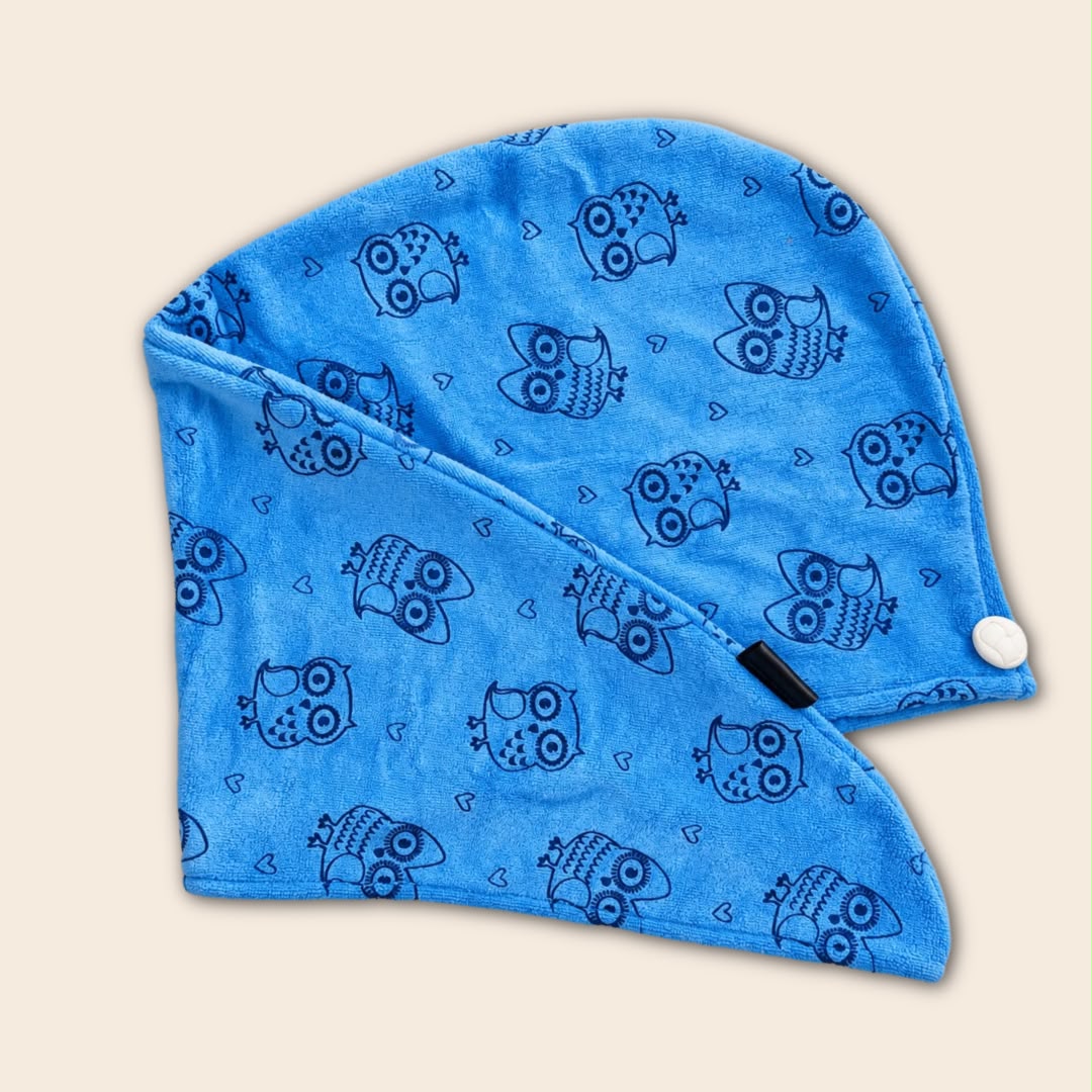 390 GSM Microfiber Hair Turban for Curly & Wavy Hair - Hair Wrap