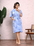 Printed Crepe Satin Kaftan & Oversized Robes - Hair Love India