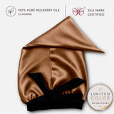 Mulberry Silk Bonnet  | 22 Momme | Charmeuse Weave | Silk Mark Certified