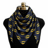 Printed Satin Huge Scarf