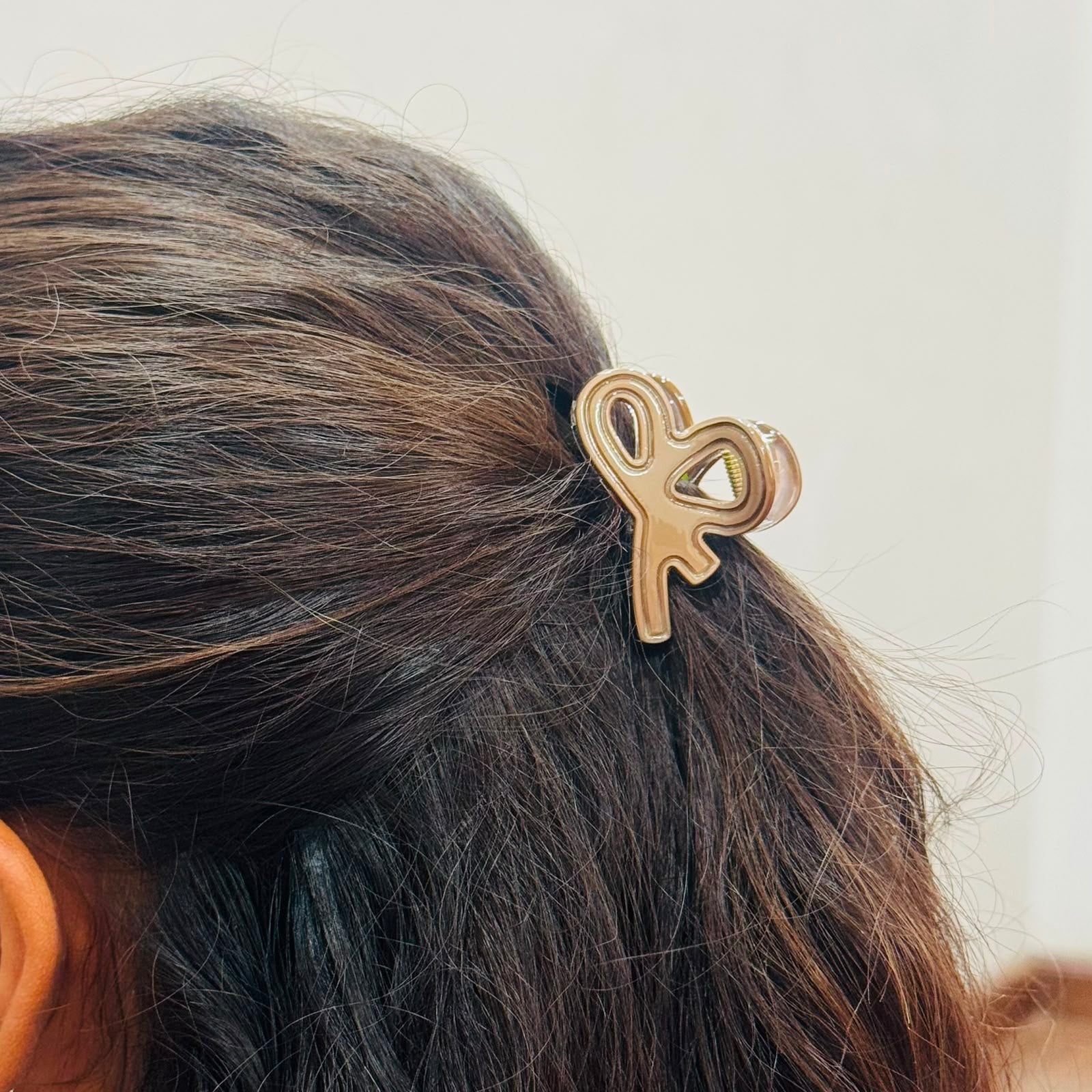 Doodle Glossy Acrylic Bow Clip