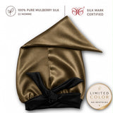 Mulberry Silk Bonnet  | 22 Momme | Charmeuse Weave | Silk Mark Certified