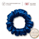 Mulberry Silk Scrunchies | 22 Momme | Charmeuse Weave | Silk Mark Certified