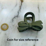 Bow Claw Clip-  Matte - Hair Love India