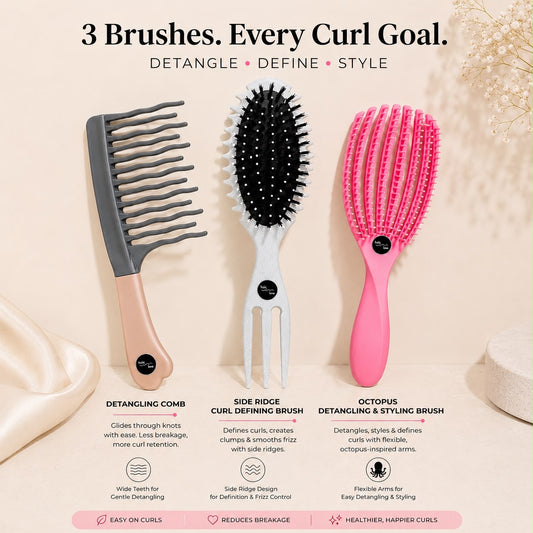 Curly Hair Brush Collection - Hair Love India