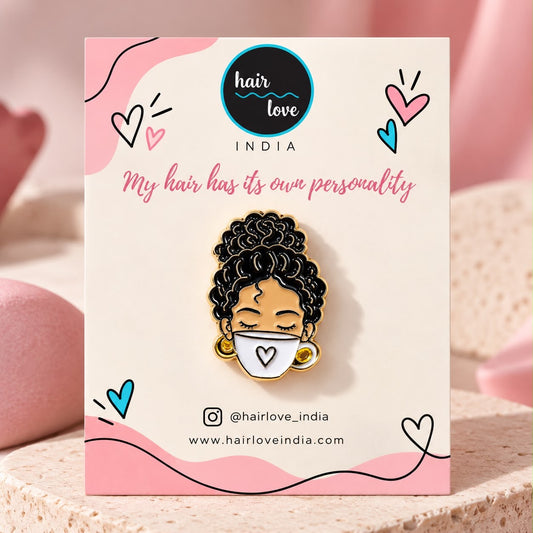 Curly Metal Enamel Lapel Pins