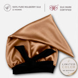 Mulberry Silk Bonnet  | 22 Momme | Charmeuse Weave | Silk Mark Certified