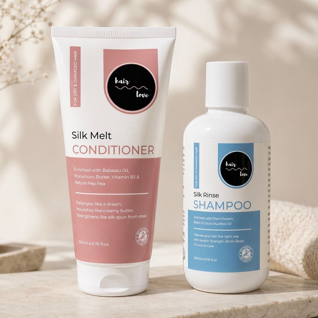 Silk Love - Silk Rinse Shampoo & Silk Melt Conditioner