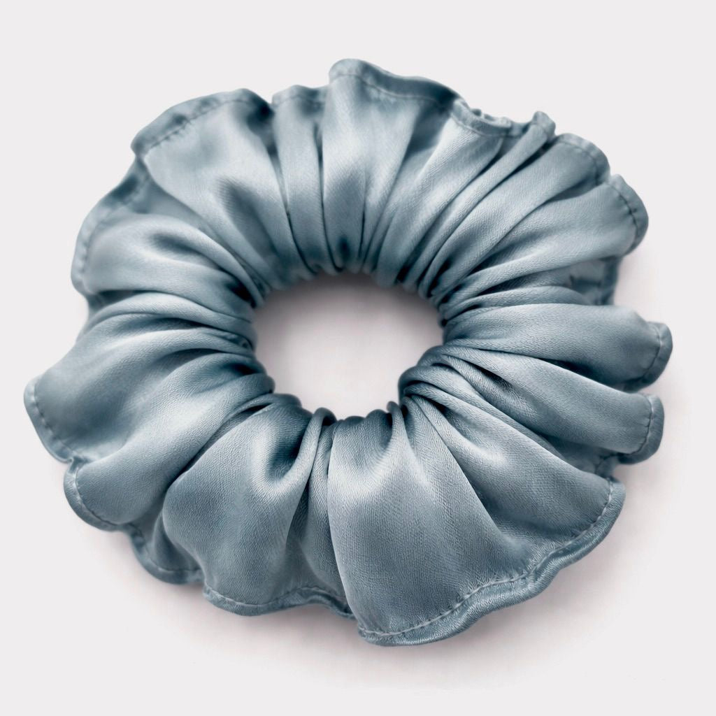 Curly Pineapple Scrunchie Mulberry Silk  | 22 Momme | Charmeuse Weave | Silk Mark Certified - Hair Love India