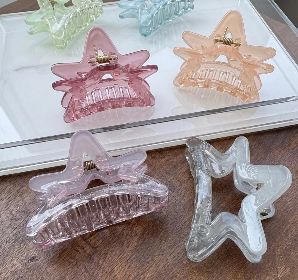 Glossy Star Claw Clips - Hair Love India