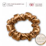 Mulberry Silk Scrunchies | 22 Momme | Charmeuse Weave | Silk Mark Certified