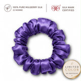 Mulberry Silk Scrunchies | 22 Momme | Charmeuse Weave | Silk Mark Certified