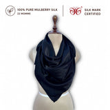 Mulberry Silk Scarf  | 22 Momme | Charmeuse Weave | Silk Mark Certified