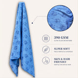 Microfiber Towel Bath Towel 55″ by 28″ One Side Printed One Side Solid Color (Microfibre)