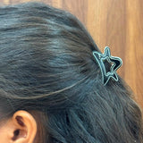 Doodle Glossy Acrylic Star Clip