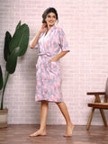 Printed Crepe Satin Kaftan & Oversized Robes - Hair Love India