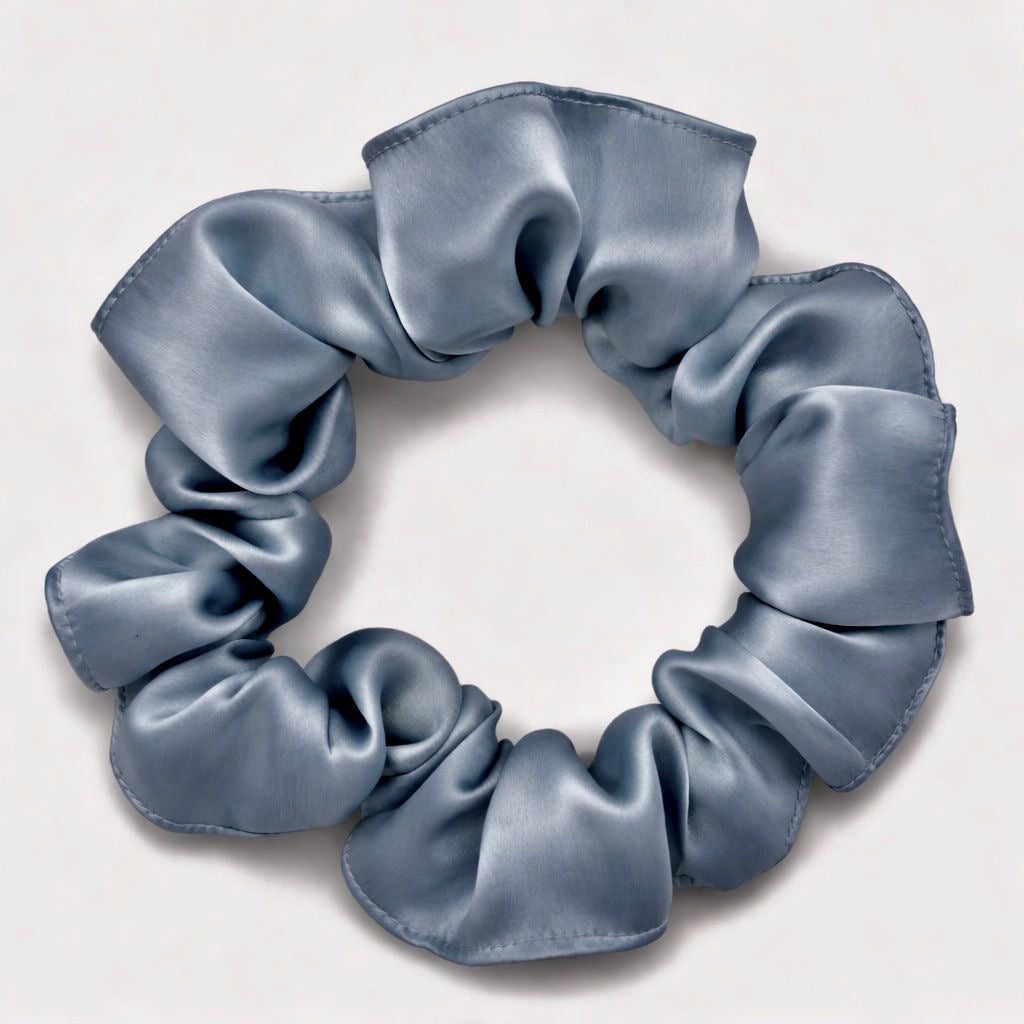 Mulberry Silk Scrunchies | 22 Momme | Charmeuse Weave | Silk Mark Certified - Hair Love India