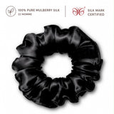 Mulberry Silk Scrunchies | 22 Momme | Charmeuse Weave | Silk Mark Certified
