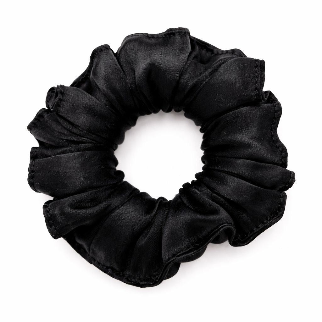 Curly Pineapple Scrunchie Mulberry Silk  | 22 Momme | Charmeuse Weave | Silk Mark Certified - Hair Love India