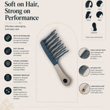 Detangling Wide Comb For Curly, Wavy, Kinky Hair - Curly Hair Brush