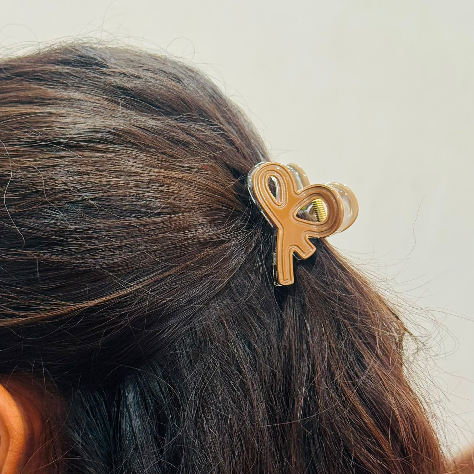 Doodle Glossy Acrylic Bow Clip