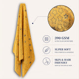 Microfiber Towel Bath Towel 55″ by 28″ One Side Printed One Side Solid Color (Microfibre)