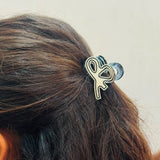 Doodle Glossy Acrylic Bow Clip