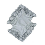 Grey Satin Pillow Covers
