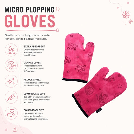 Microfiber Gloves- Scrunching and Micro-plopping Mittens (Microfibre)
