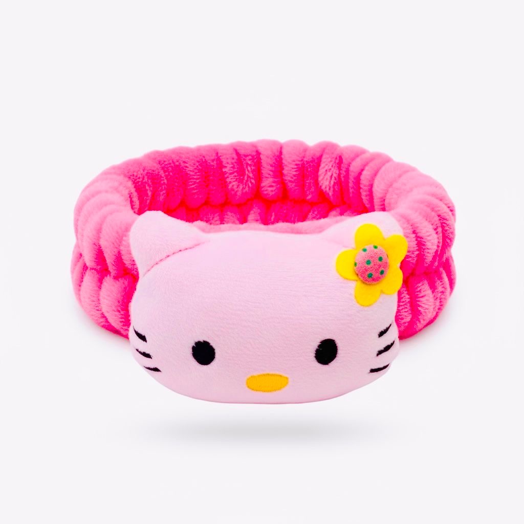 Pink Fuzzy Headband - Kitty