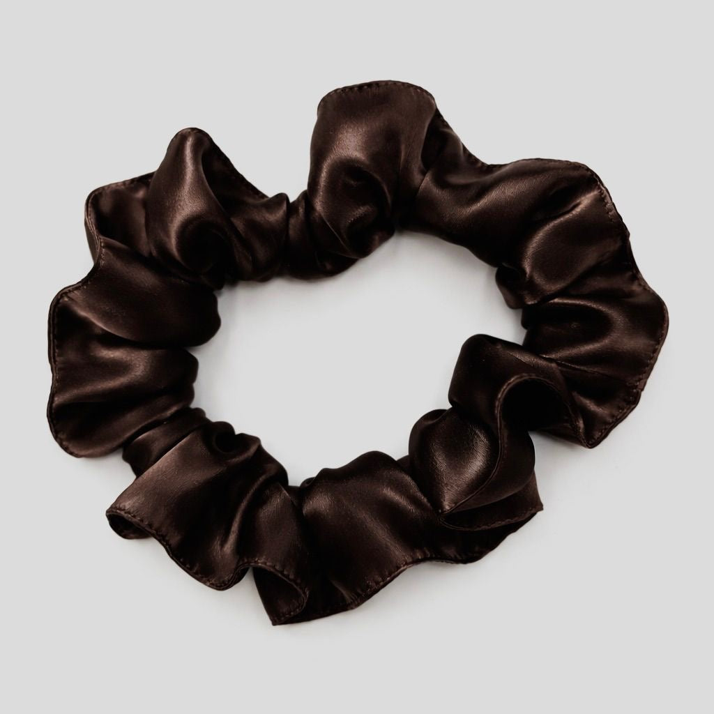 Mulberry Silk Scrunchies | 22 Momme | Charmeuse Weave | Silk Mark Certified - Hair Love India