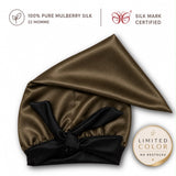 Mulberry Silk Bonnet  | 22 Momme | Charmeuse Weave | Silk Mark Certified