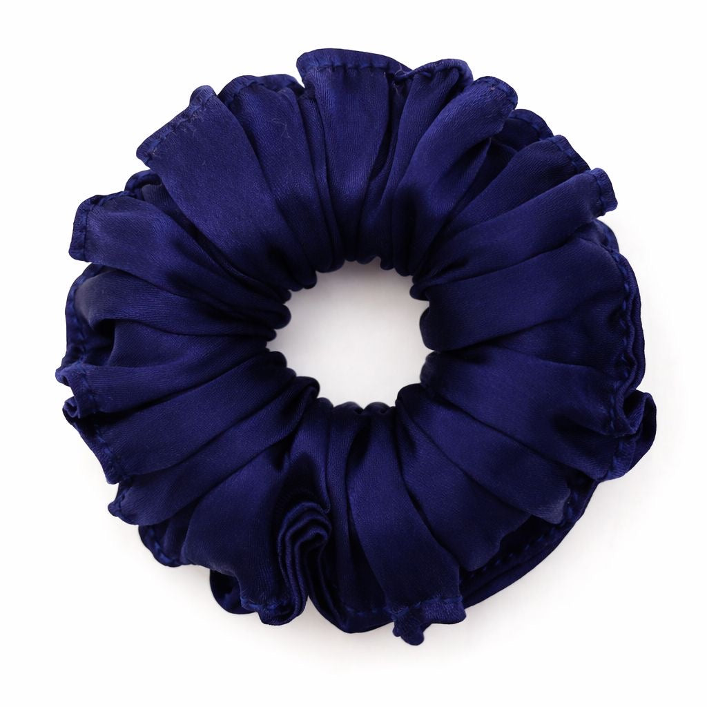 Curly Pineapple Scrunchie Mulberry Silk  | 22 Momme | Charmeuse Weave | Silk Mark Certified - Hair Love India
