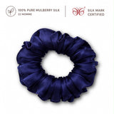 Mulberry Silk Scrunchies | 22 Momme | Charmeuse Weave | Silk Mark Certified