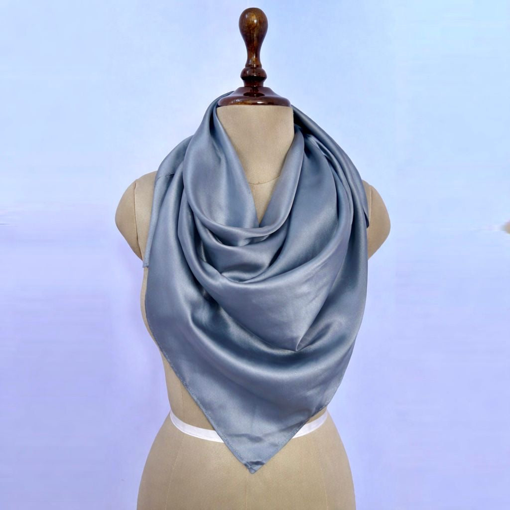 Mulberry Silk Scarf  | 22 Momme | Charmeuse Weave | Silk Mark Certified - Hair Love India