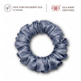 Mulberry Silk Scrunchies | 22 Momme | Charmeuse Weave | Silk Mark Certified
